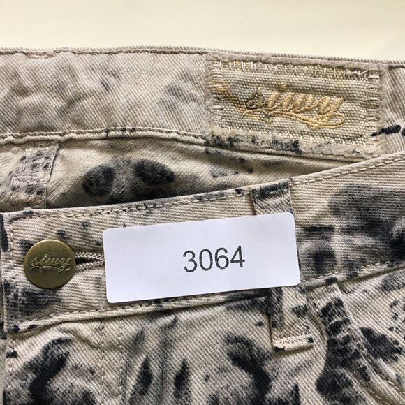 NWT Siwy Jean Womens Hannah Fascination Size 32 Tie Dye Black/Cream Low Rise - Picture 14 of 14